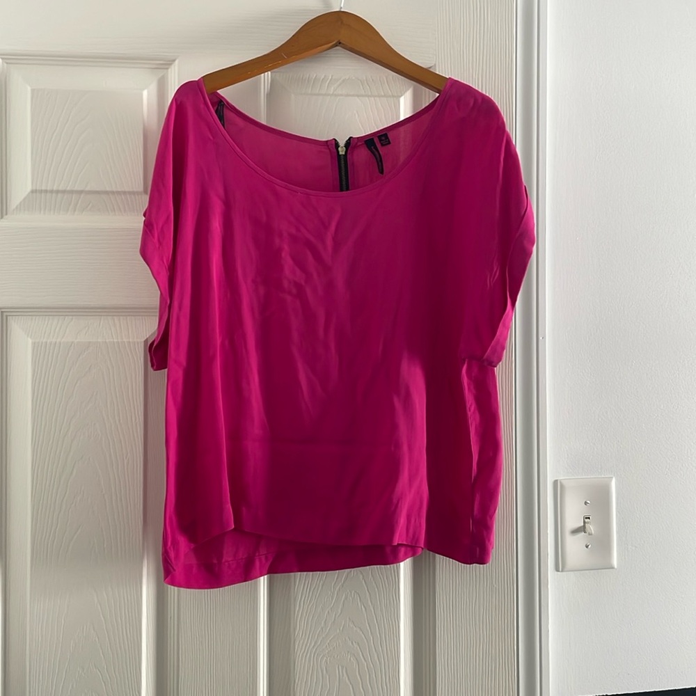 Material Girl sheer pink top
